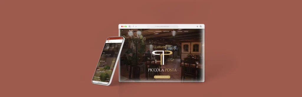 Referenz DESIGN 7 - Werbeagentur Paderborn - Webdesign Restaurant Pizzeria Piccola Posta